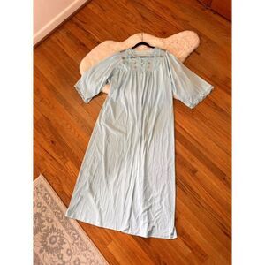 Vintage 70s Texsheen Lingerie Negligee Nightgown Housedress Size XL
